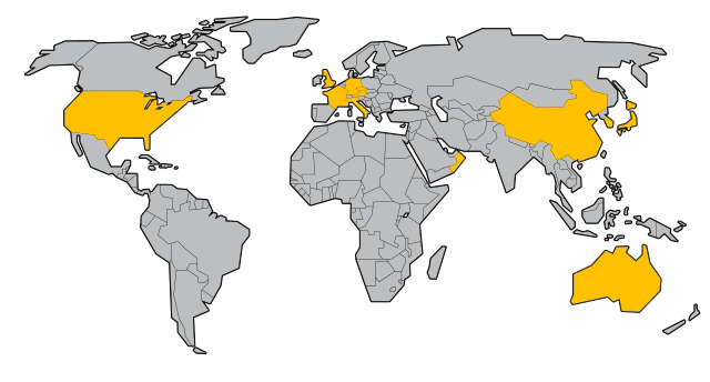 world map: WinSPA users